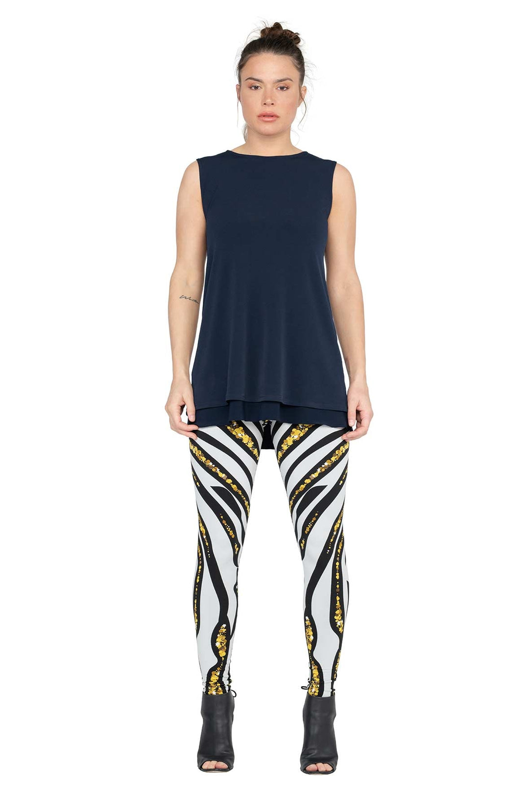 High Waist DBL Layered Leggings