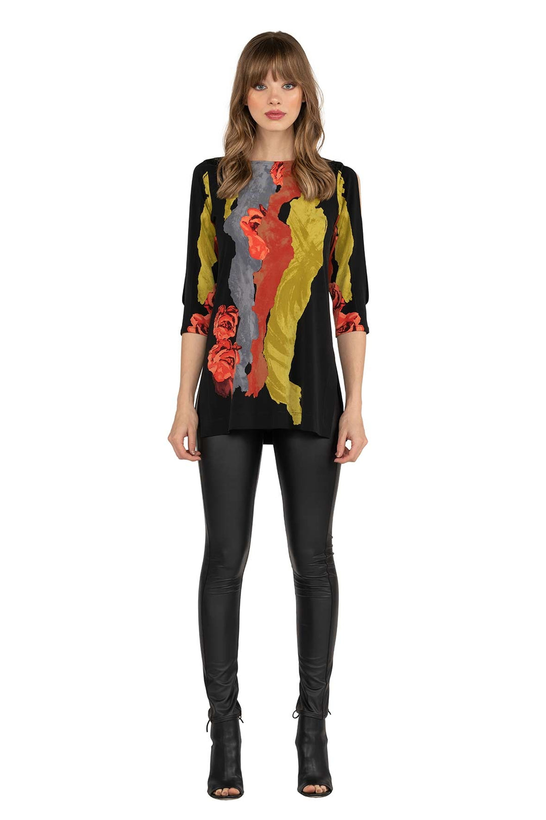 Double Layered Leatherette Leggings