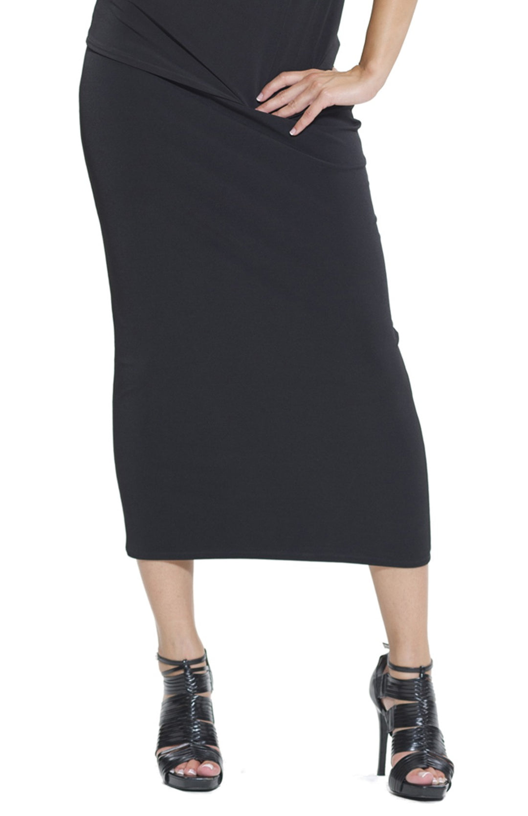 ELASTIC WB LONG LINED PENCIL SKIRT 27"