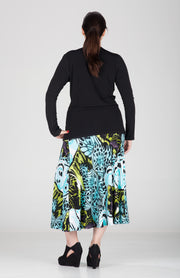 Plus Size Long Sleeves Shawl Neck Top