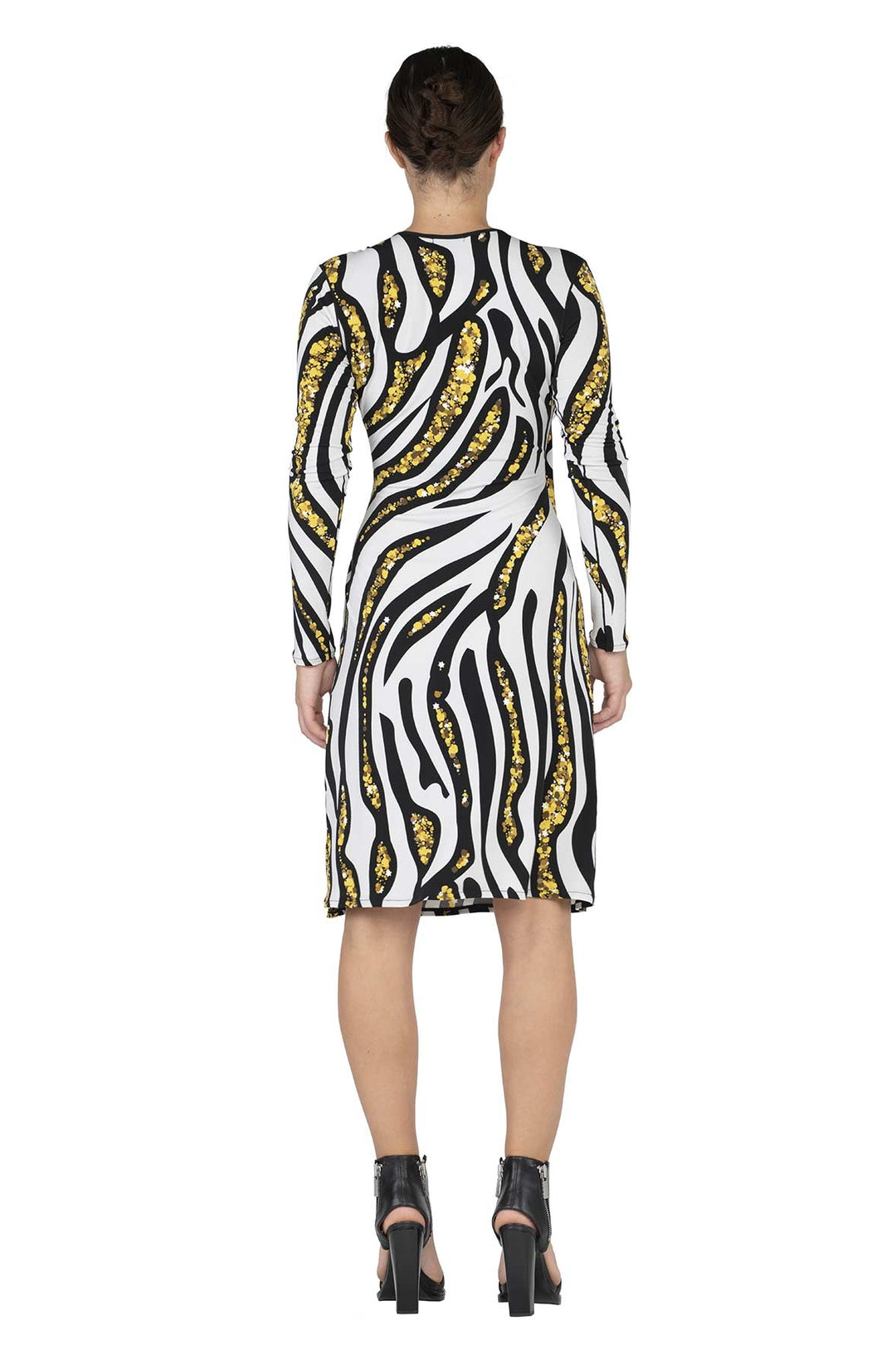 Long SLV Fold Over Dress