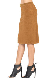 Mid Length Straight Skirt Lined