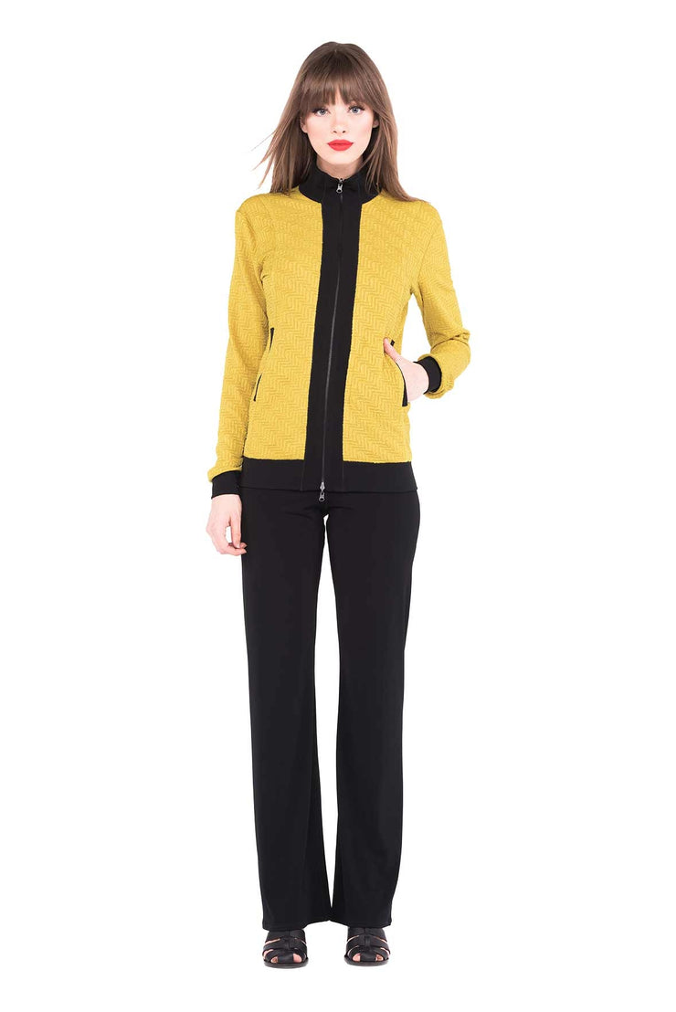 Mock Neck Zip Jacket