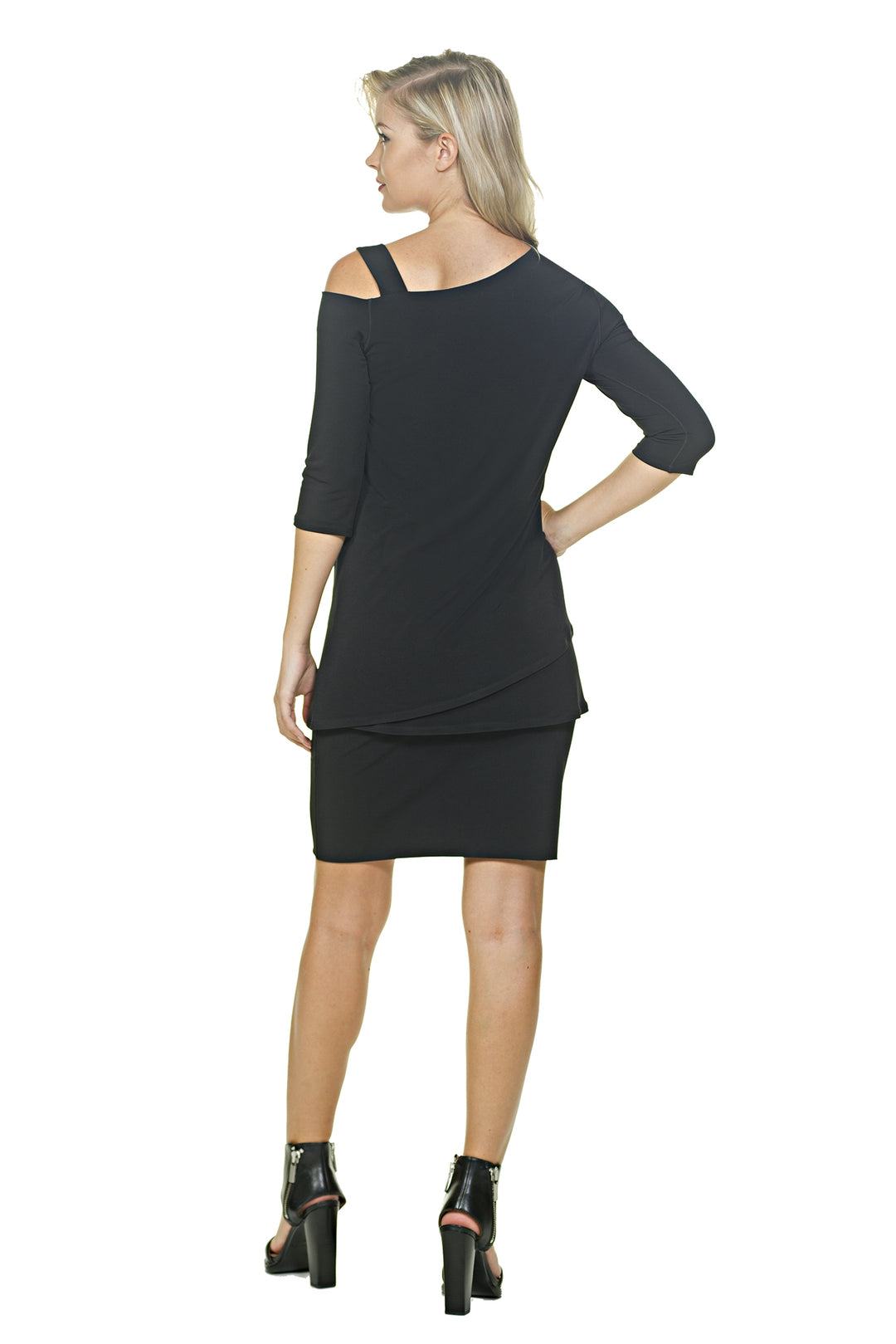 One Shoulder U Flared Tunic