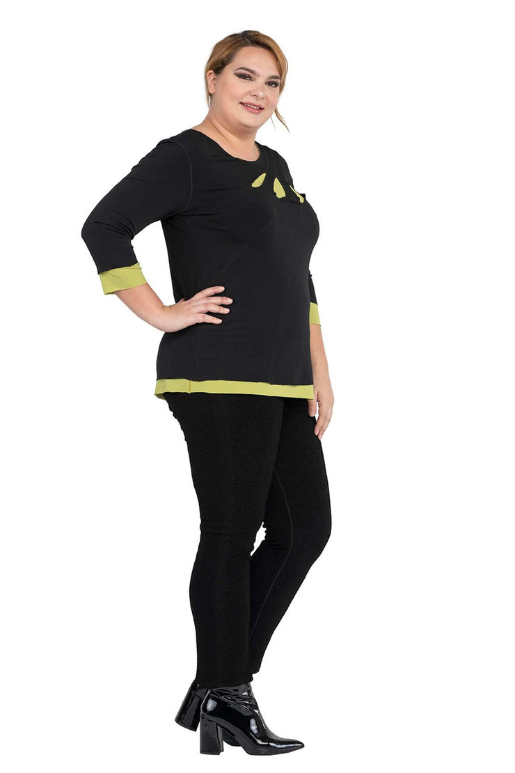 Plus Size Front Slits Top