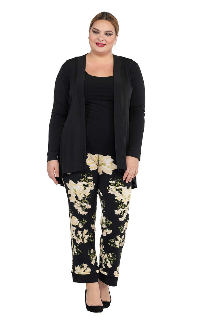Plus Size Side Seam Turnover Pants