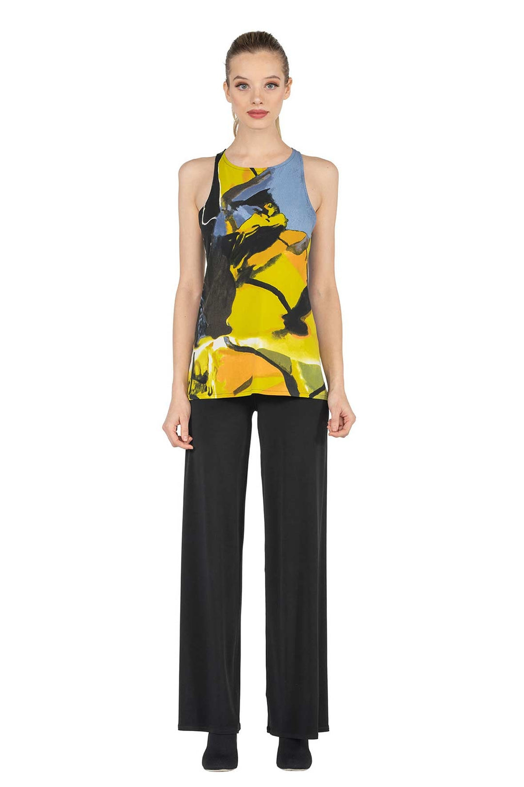 Single Layered Fitted Racer Back Tank Top