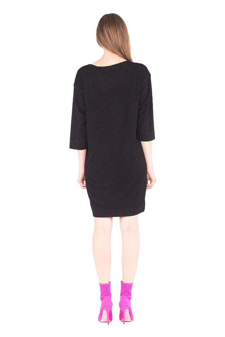 Pocket Zip Wedge Dress