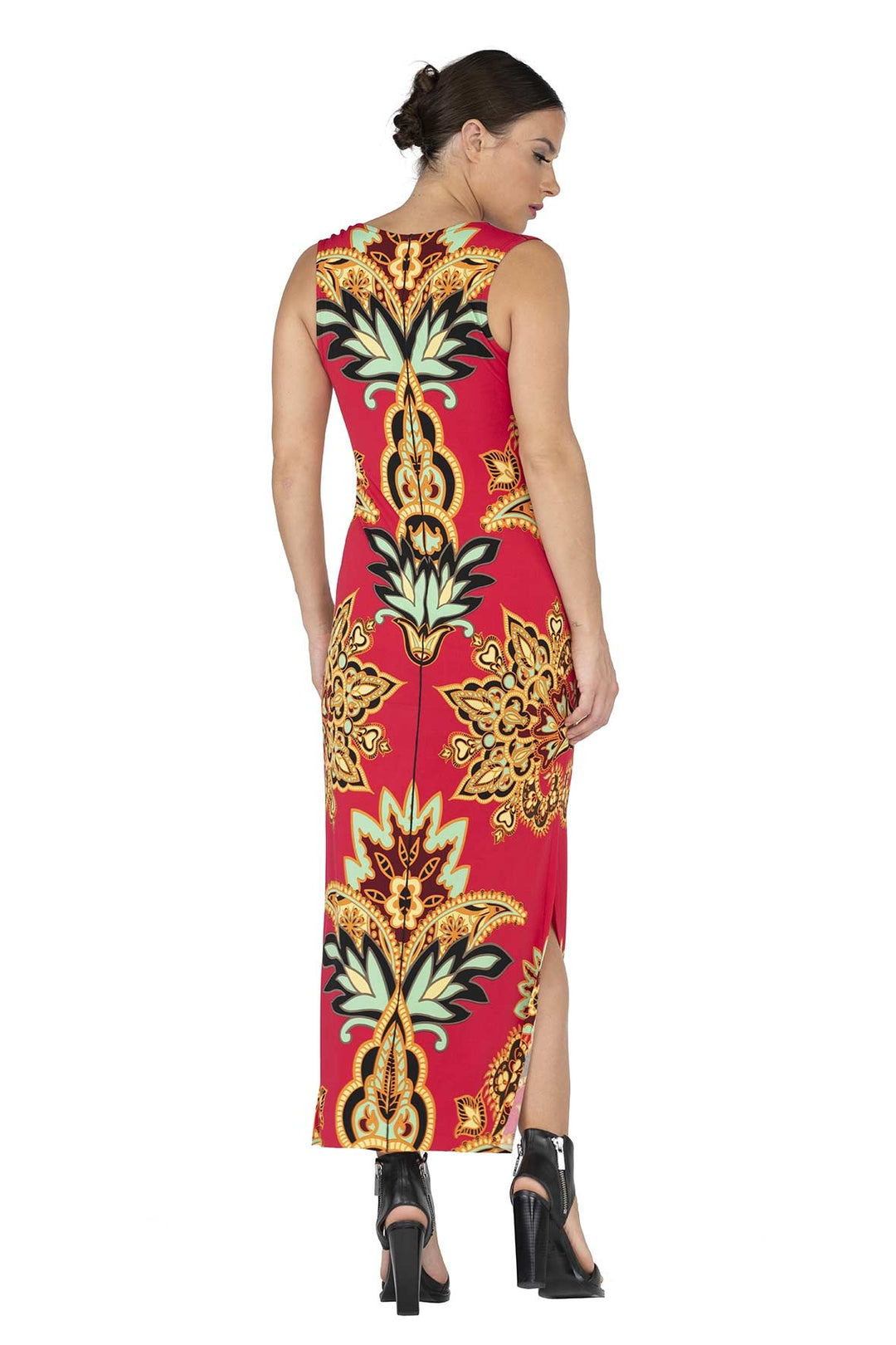 Raw Hemline U Neck Tank Dress