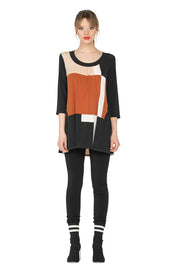 Scoop Neck Banded Tunic w/ Pockets