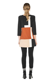 Scoop Neck Banded Tunic w/ Pockets