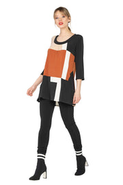 Scoop Neck Banded Tunic w/ Pockets
