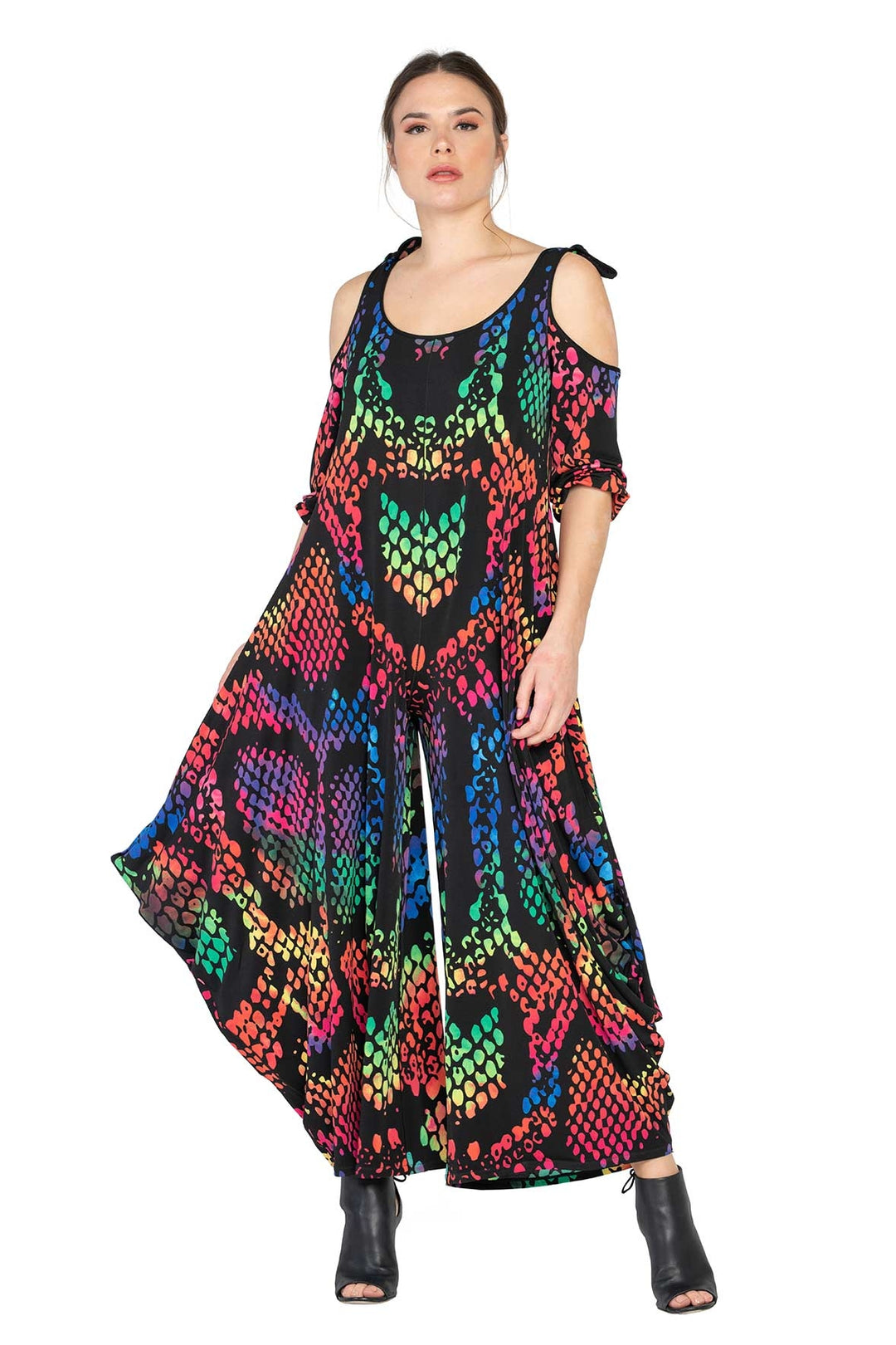 Shoulder Ties Pull-on Jumpsuit