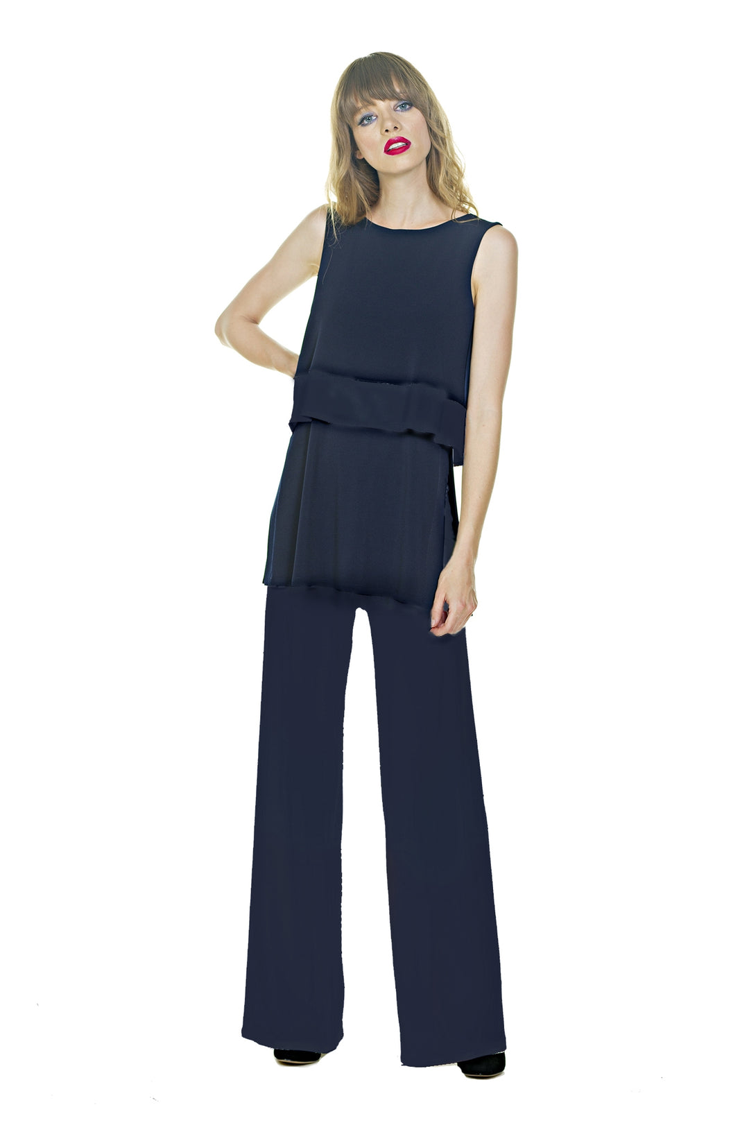 Side Slits Banded Tunic