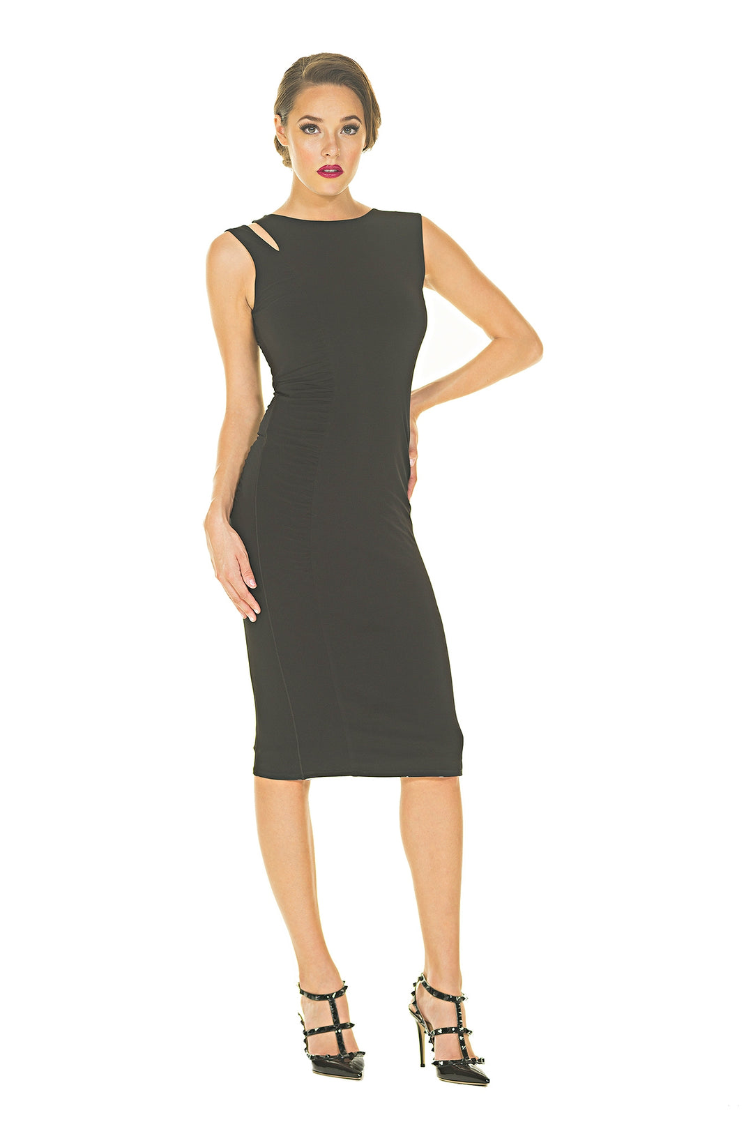 Side Split Rouched Dress
