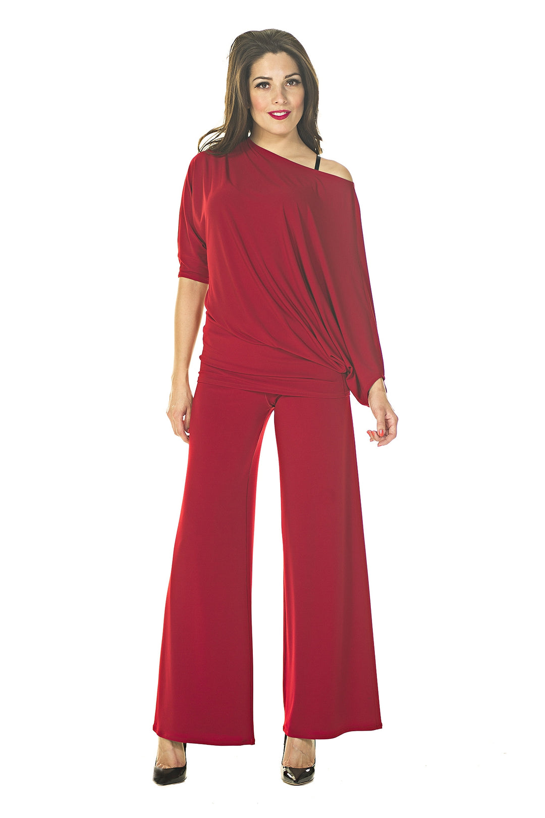 Side Stitch DBL Layered Elastic WB Pants