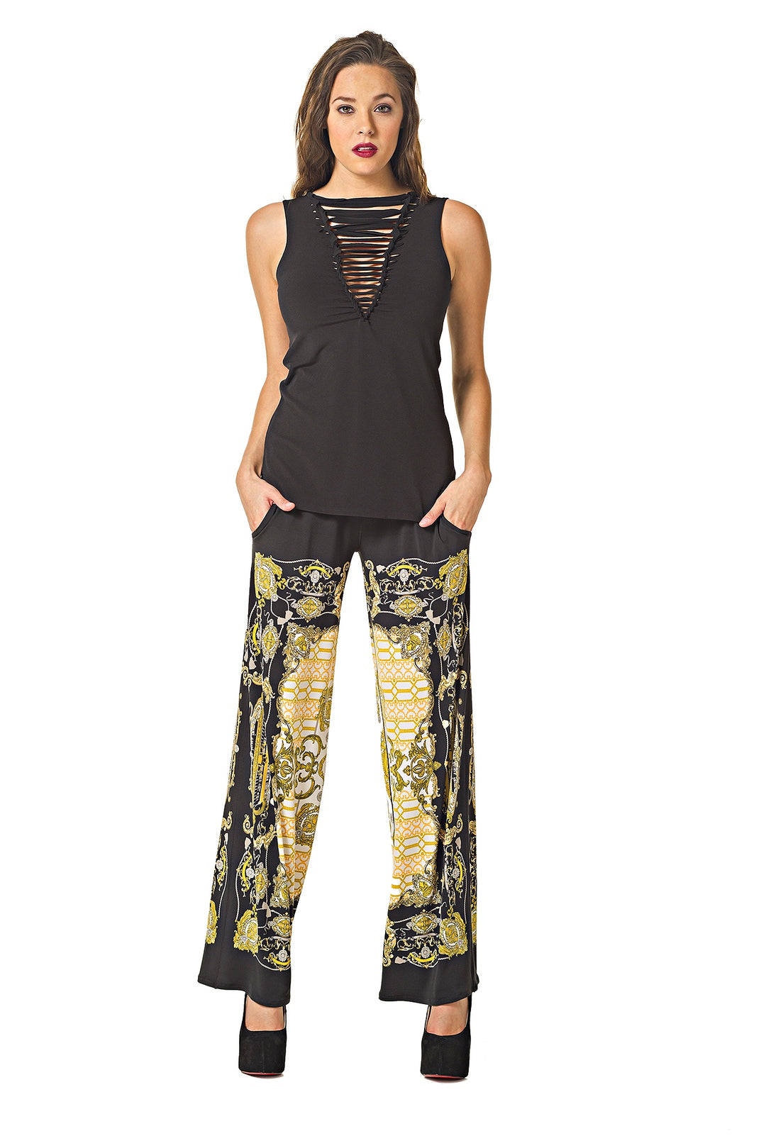 S/L V Braided Front Top