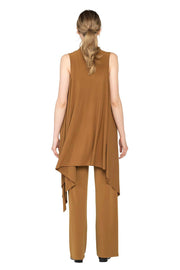 Sleeveless Long Vest