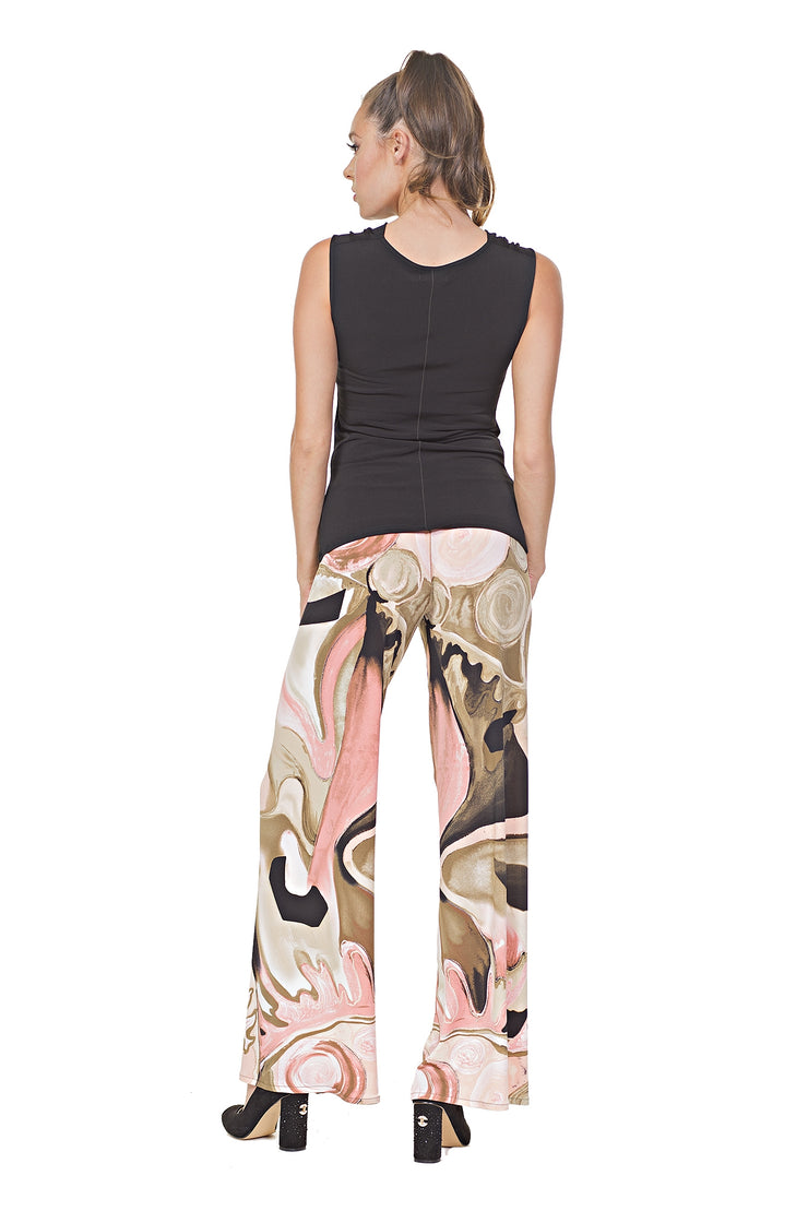 Sleeveless New Draped Neck Top