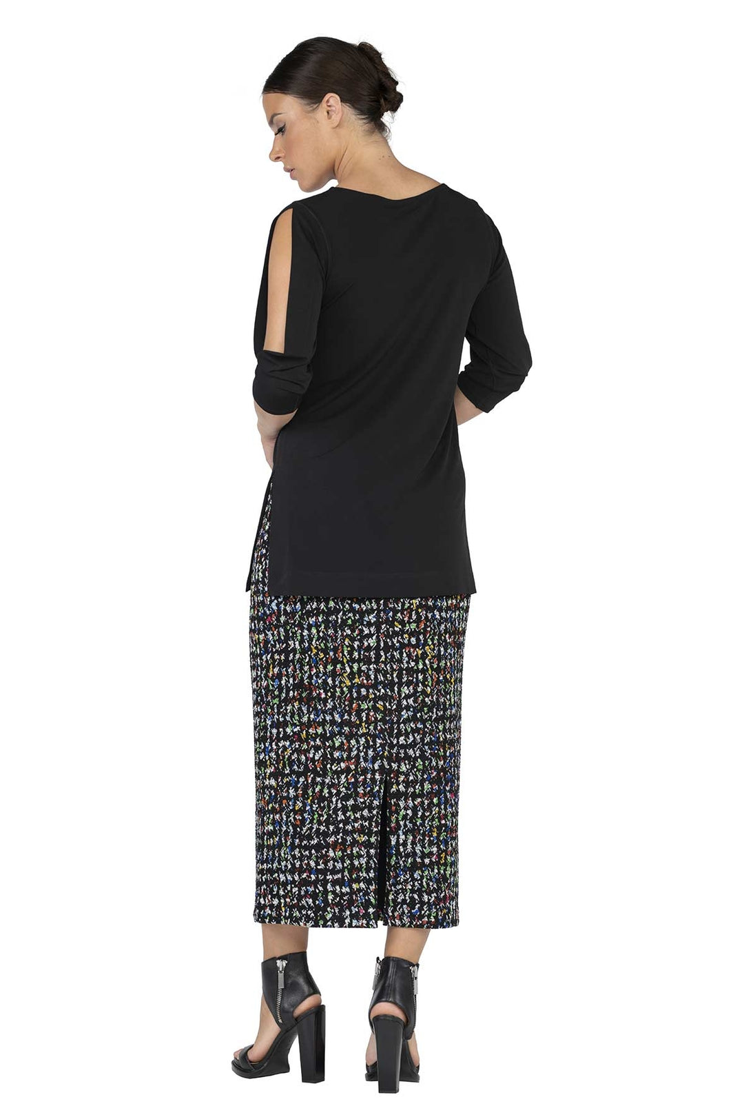 Slit Sleeve Simple Tunic