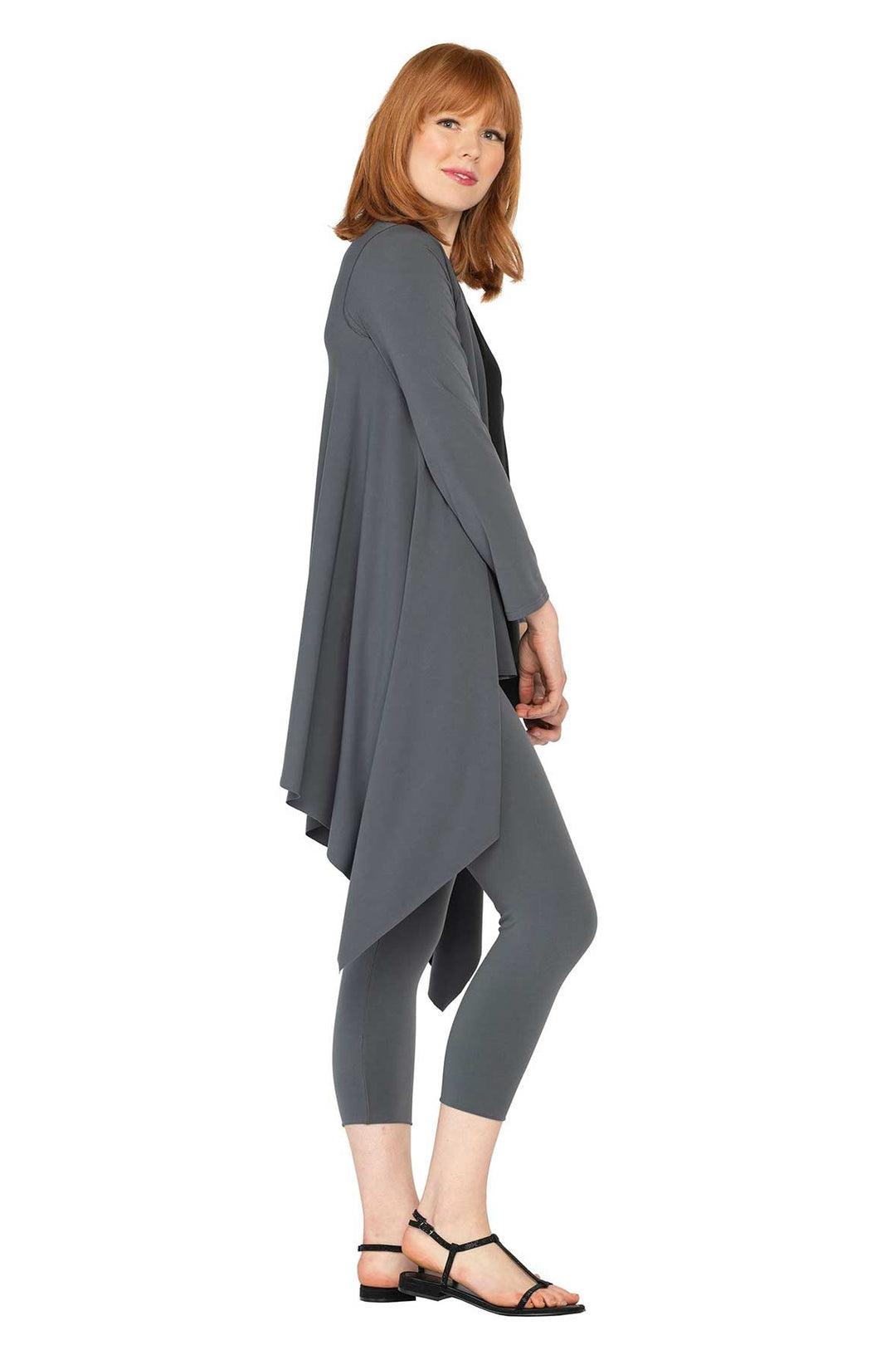 Solid Double WB DBL Layered Cropped Leggings