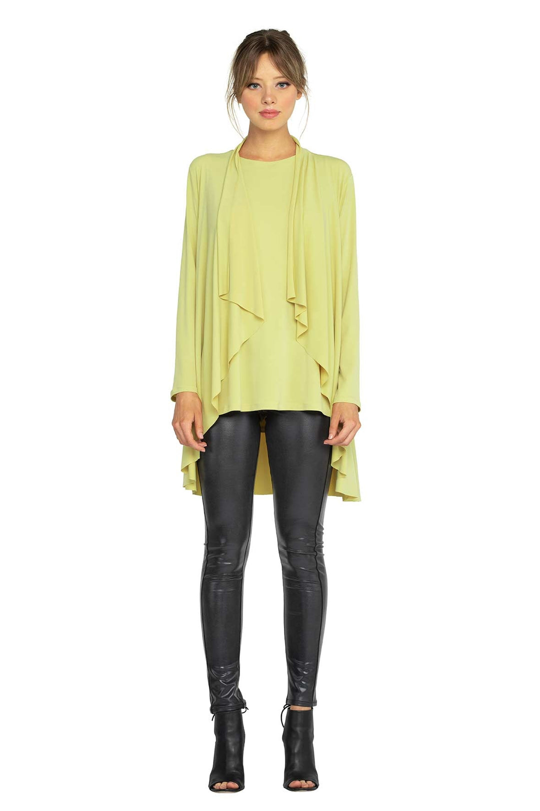 Solid Drape Swing Jacket
