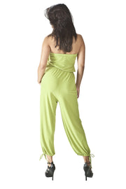 Strapless Jumpsuit with Pockets Cropped