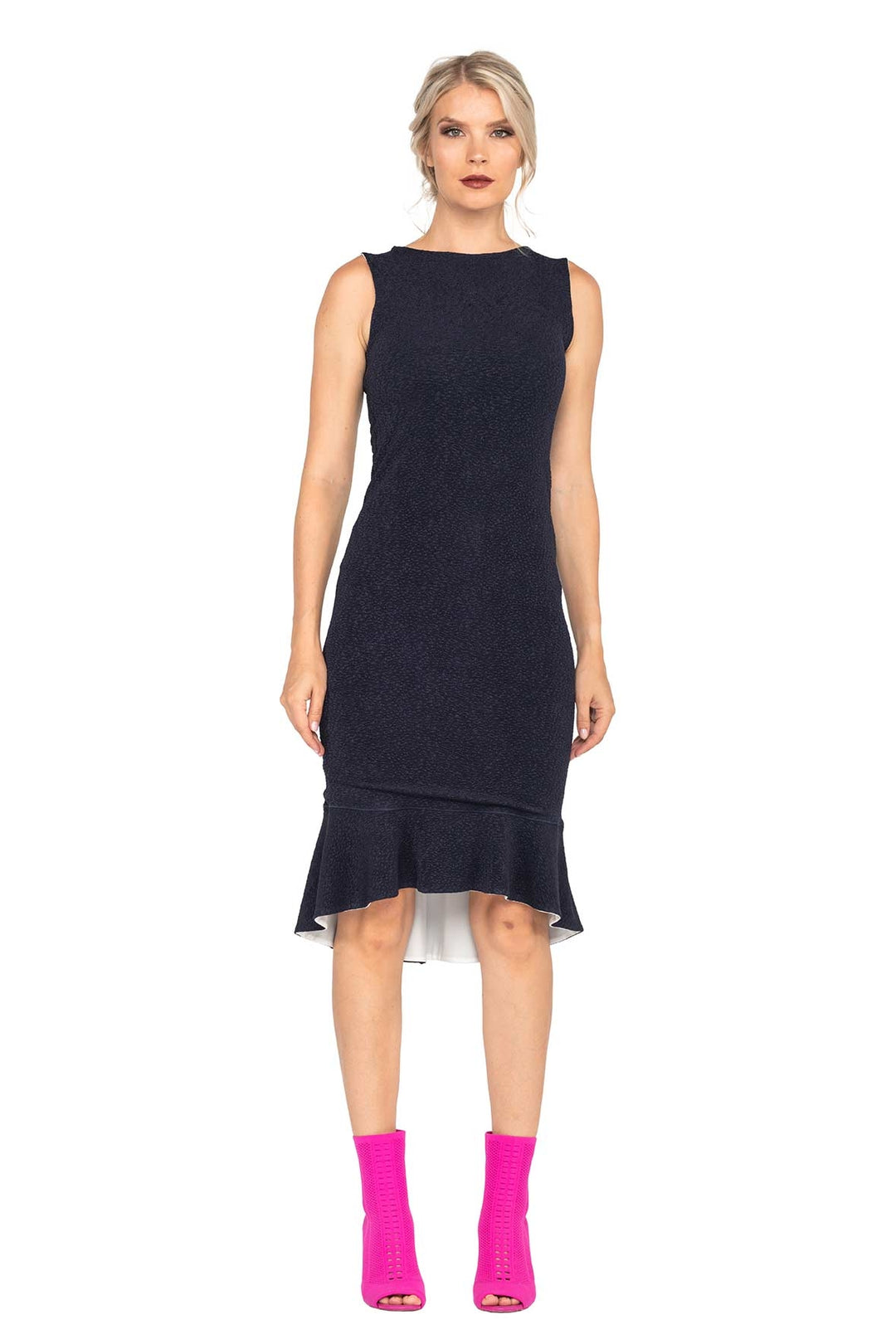 Tight Bateau S/L Peplum Dress
