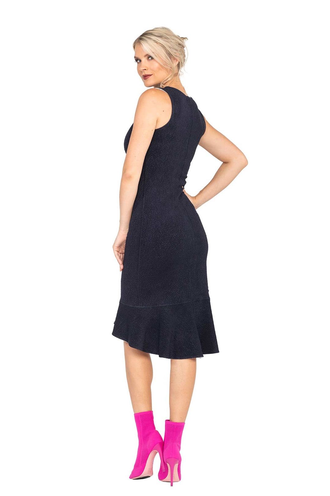Tight Bateau S/L Peplum Dress