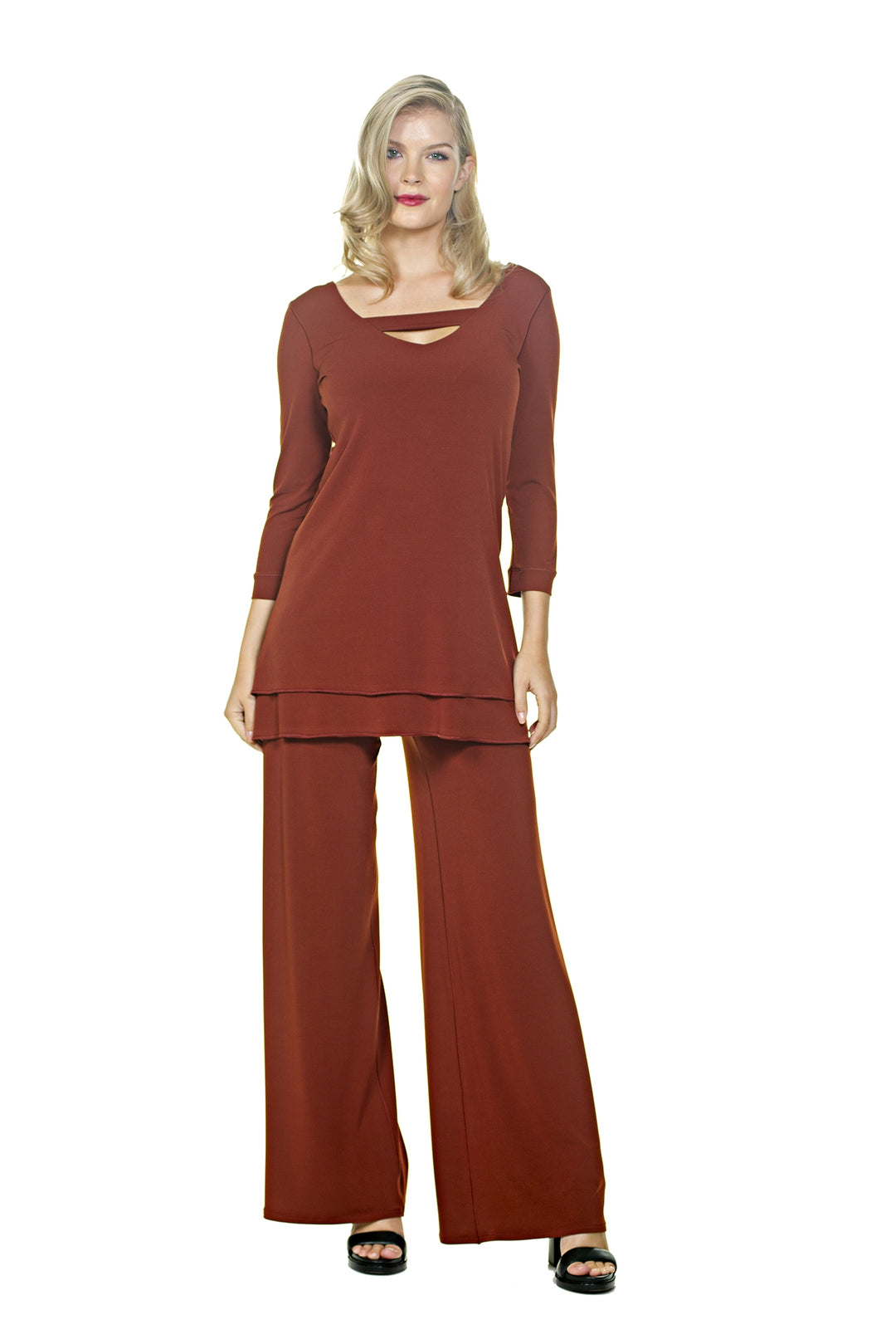 V Tab Straight Bottom Tunic