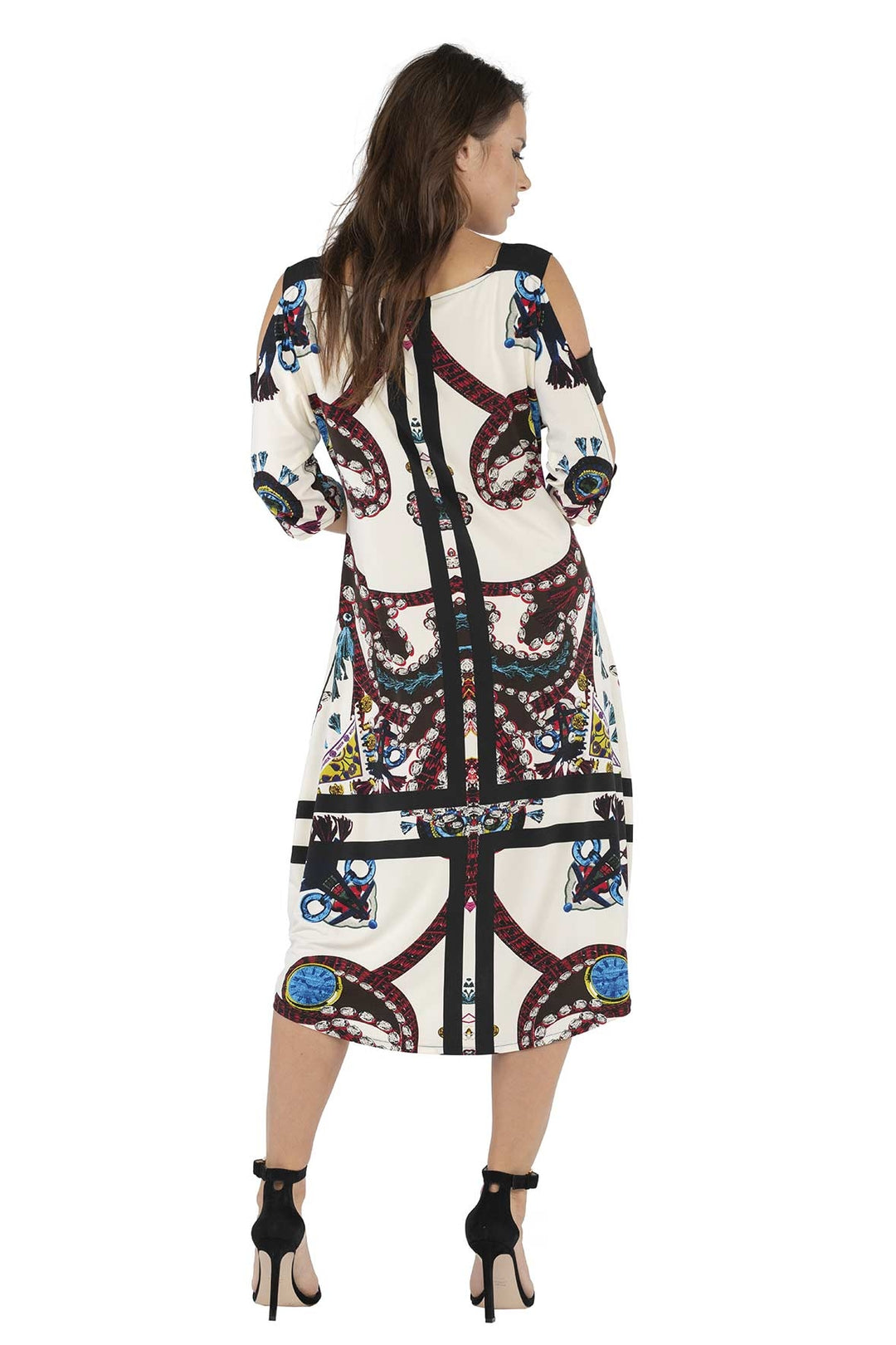 Wide Banded SLV Long Dress