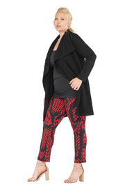 Plus Size Wrap Collar Coat
