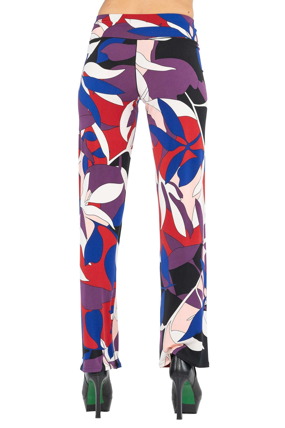 3.5" Yoke Straight High Elastic Waist Long Pant